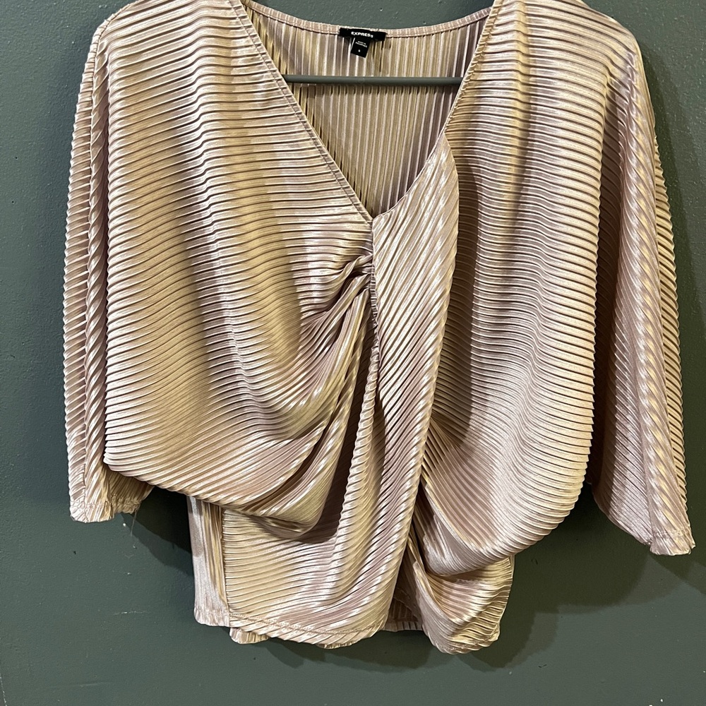 Express Elegant Pleated Top